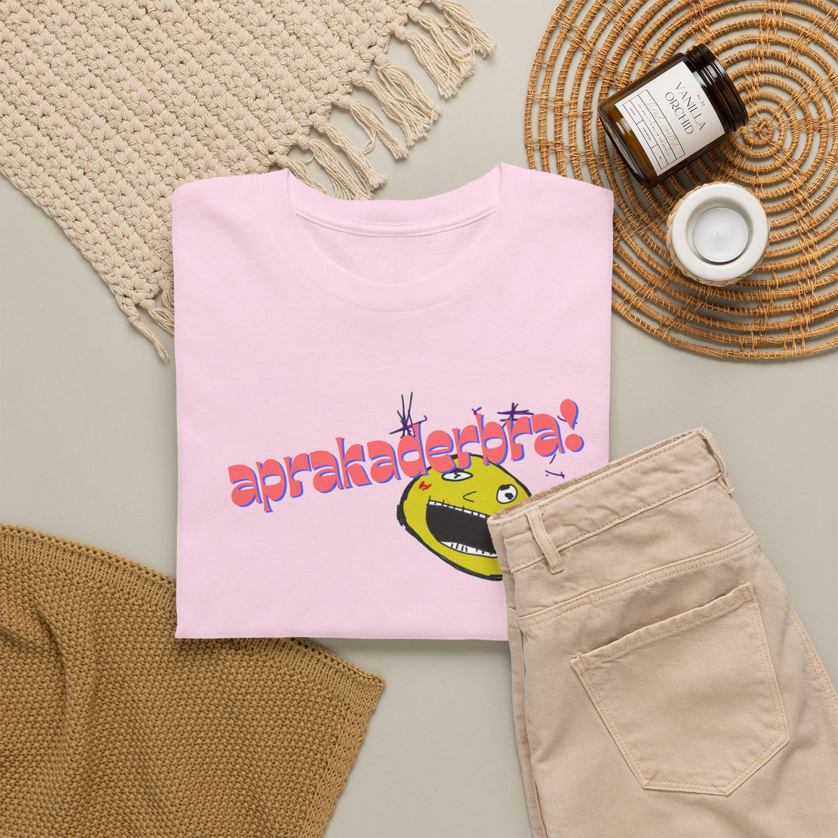 Copy of Aprakaderbra!, Abstract silly Print Unisex Tee, Fun Exciting Clean Design, Unique Nonsensical T-Shirt, Skatewear, Streetwear