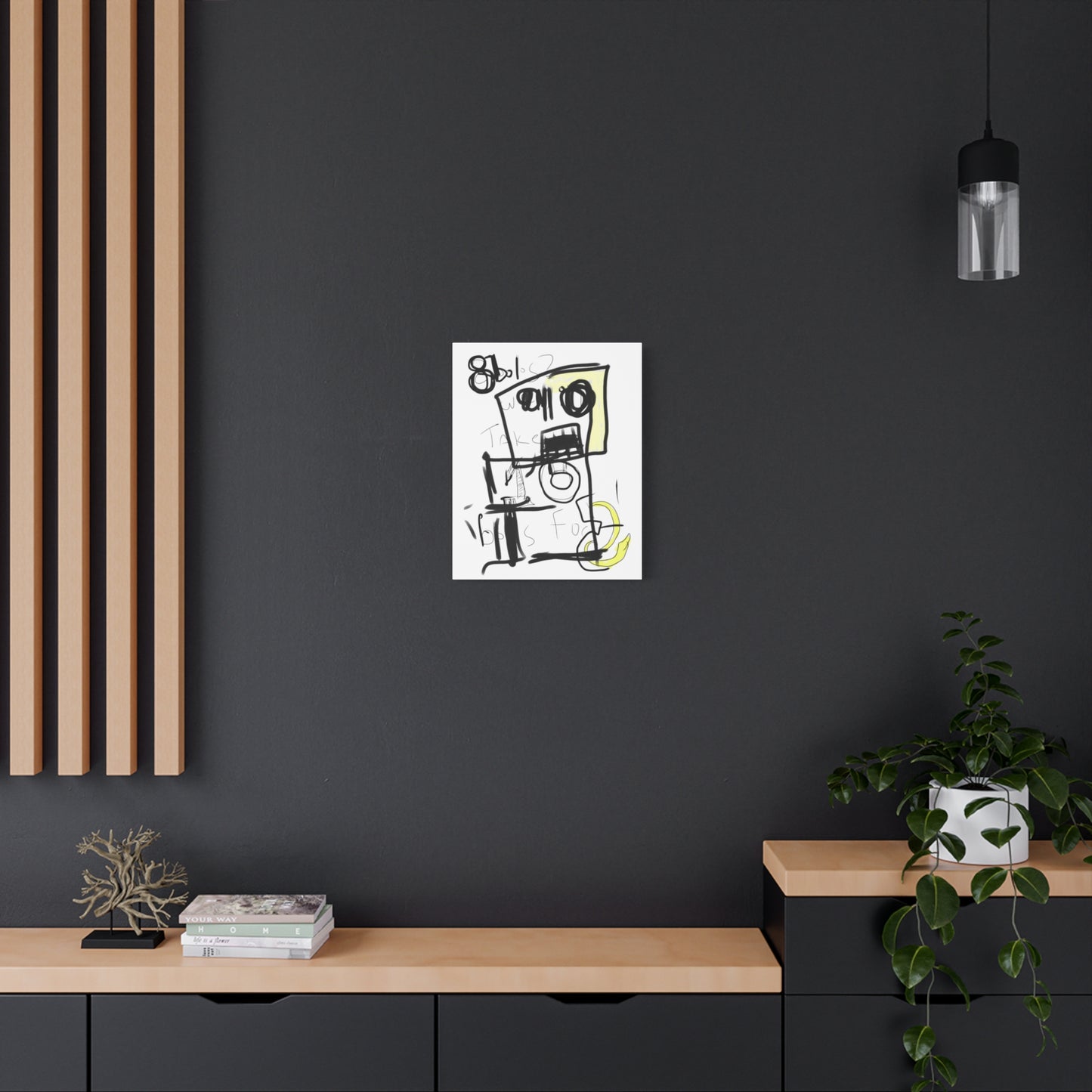 8-Bolos.Contemporary-Art-Matte-Canvas.Bold-Energetic-Abstract-Artwork.black-wall.