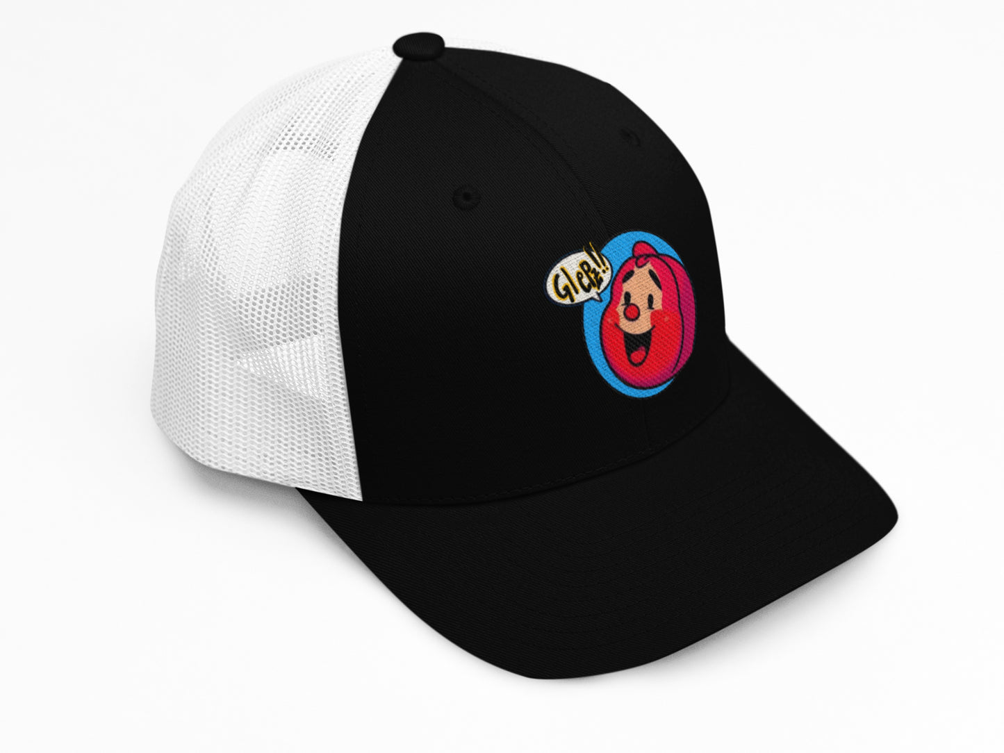 DQ.P.Hats.Redhead.GLepz.Trucker.black.white.