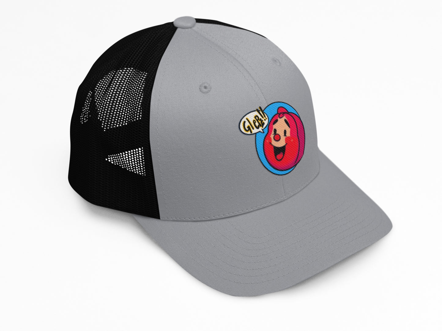 DQ.P.Hats.Redhead.Glepz.Trucker.heather-grey.black.