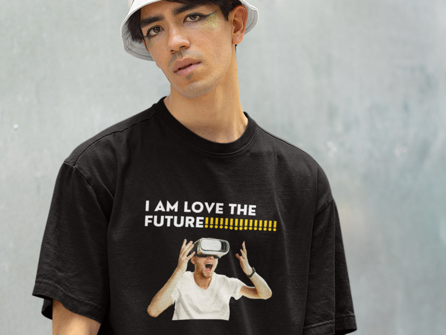 I Am Love The Future! Black T-Shirt.