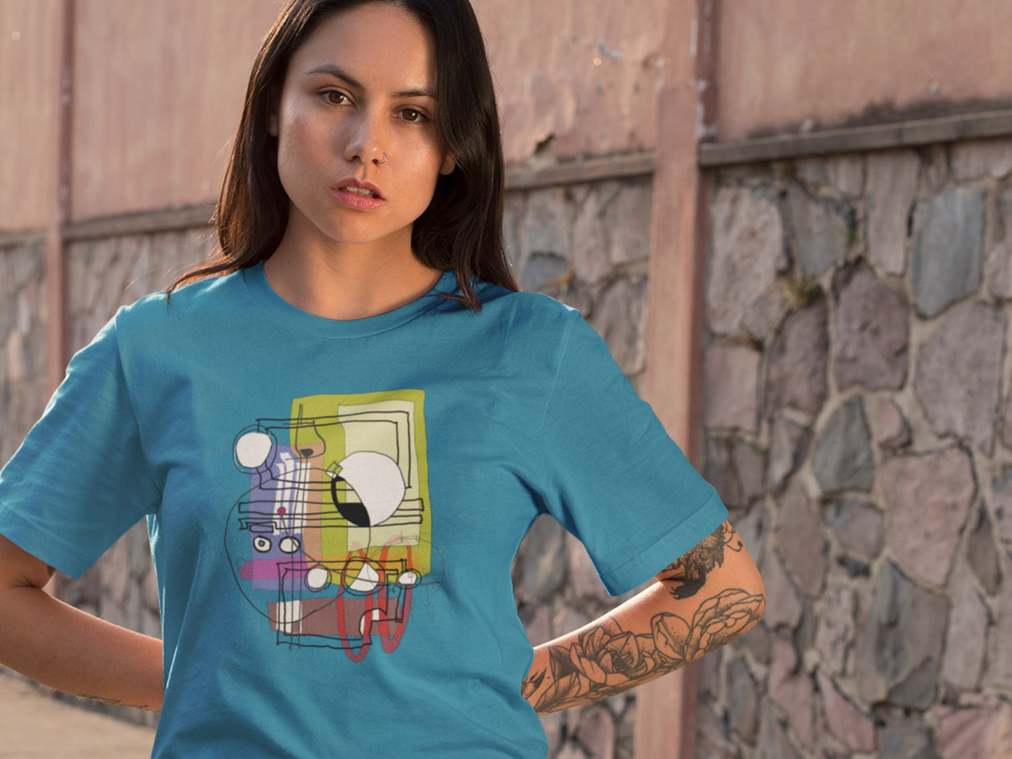 00 Glass aqua T-shirt.