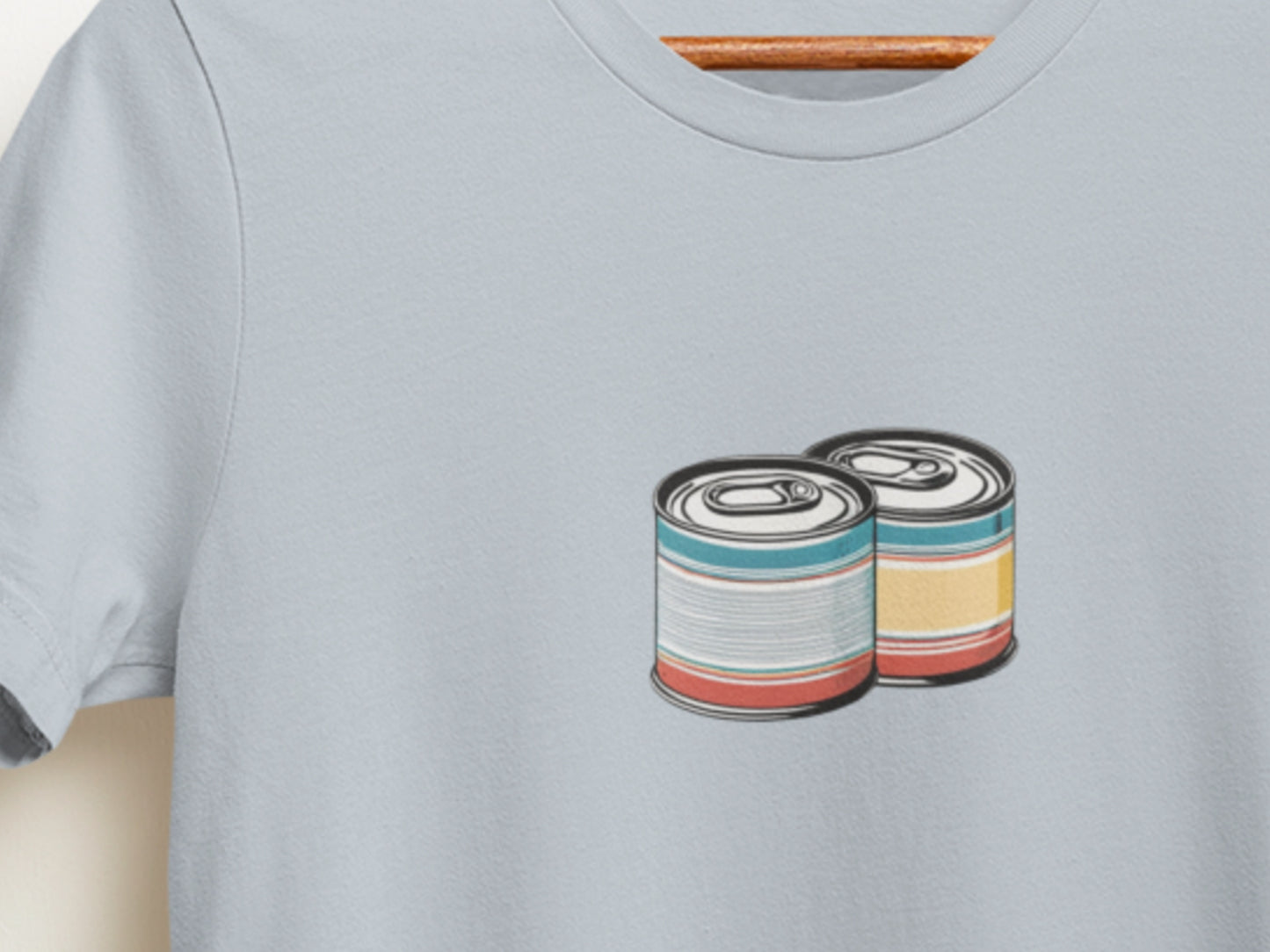 2 Cans Light Blue T-shirt.