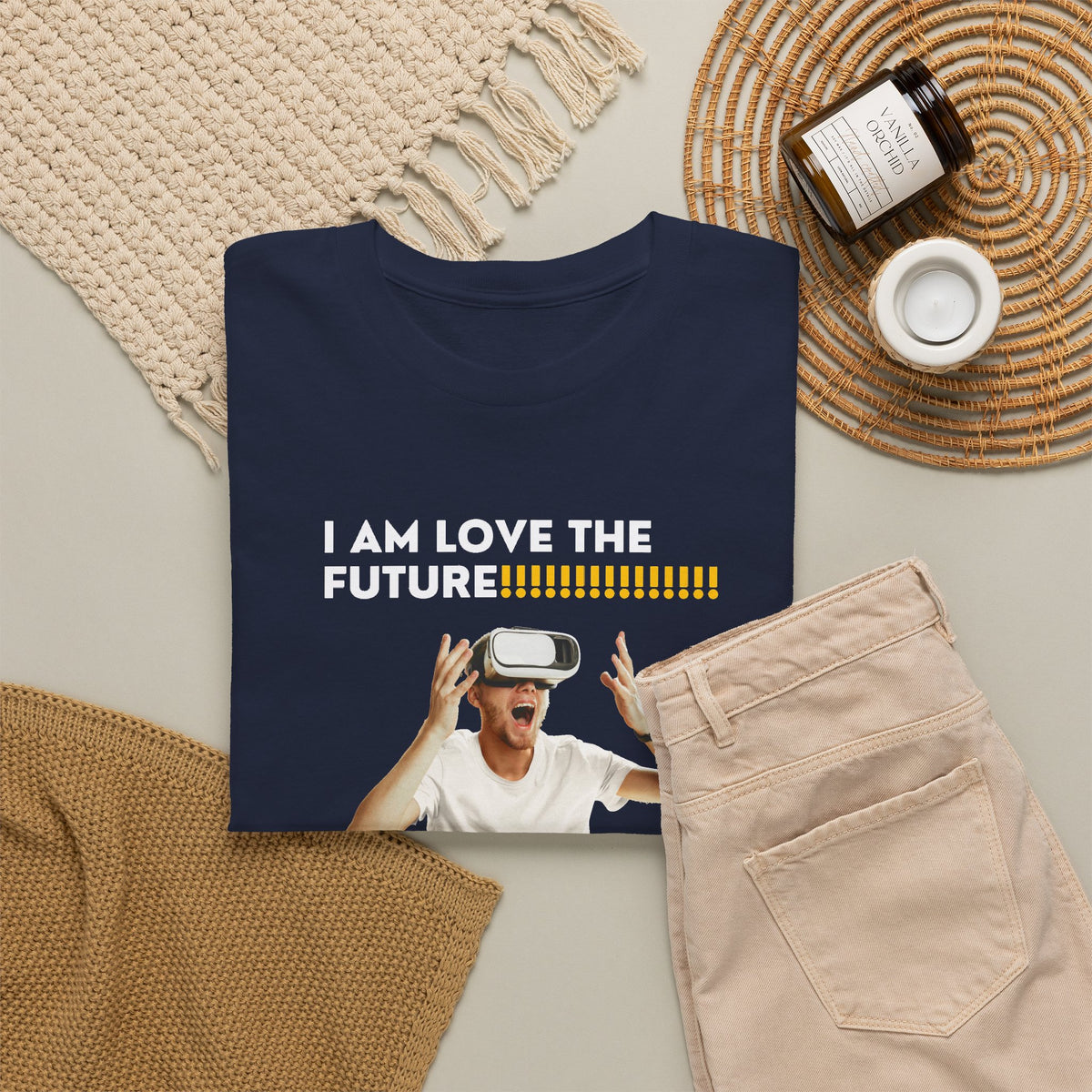Copy of I Am Love The Future!, Funny Unisex Tee, Nonsense Comical Tshirt, Silly Tee Shirt, Ridiculous Virtual Reality Print Shirt