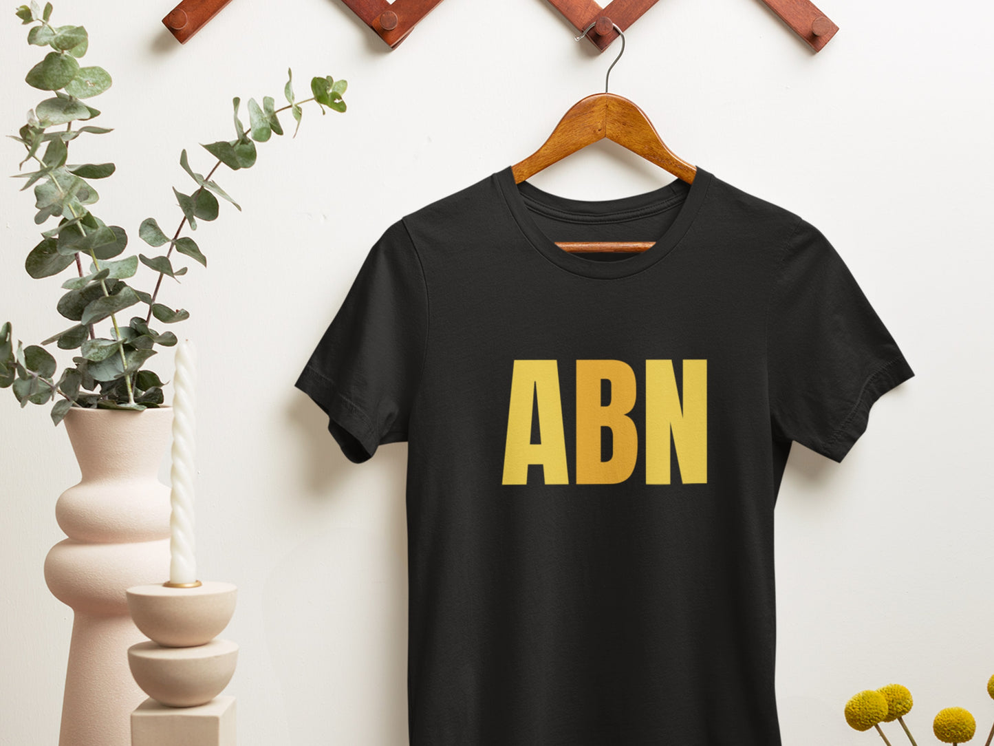 ABN, All Beef News Logo Black T-Shirt.