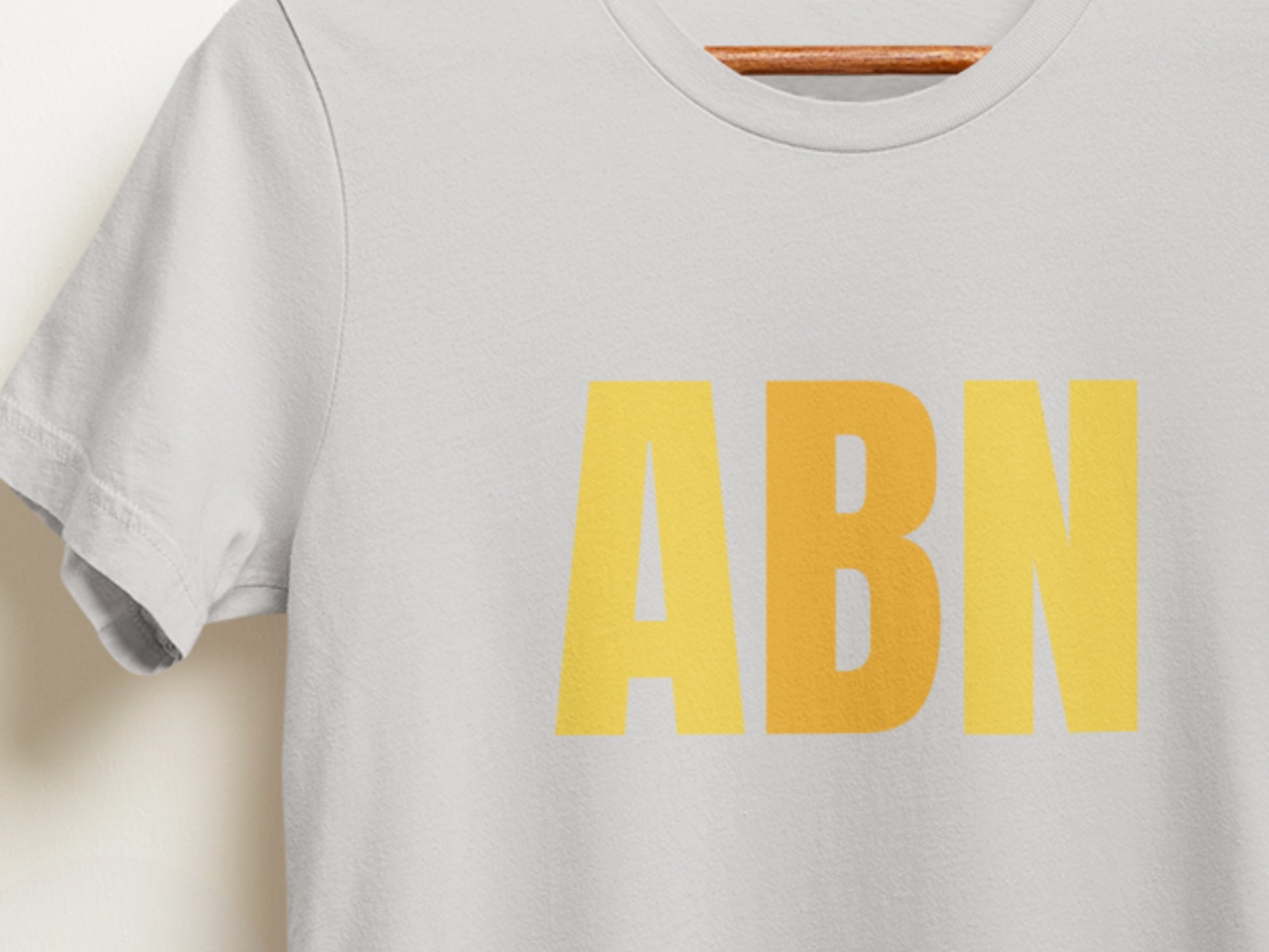 ABN, All Beef News Logo Silver T-Shirt.