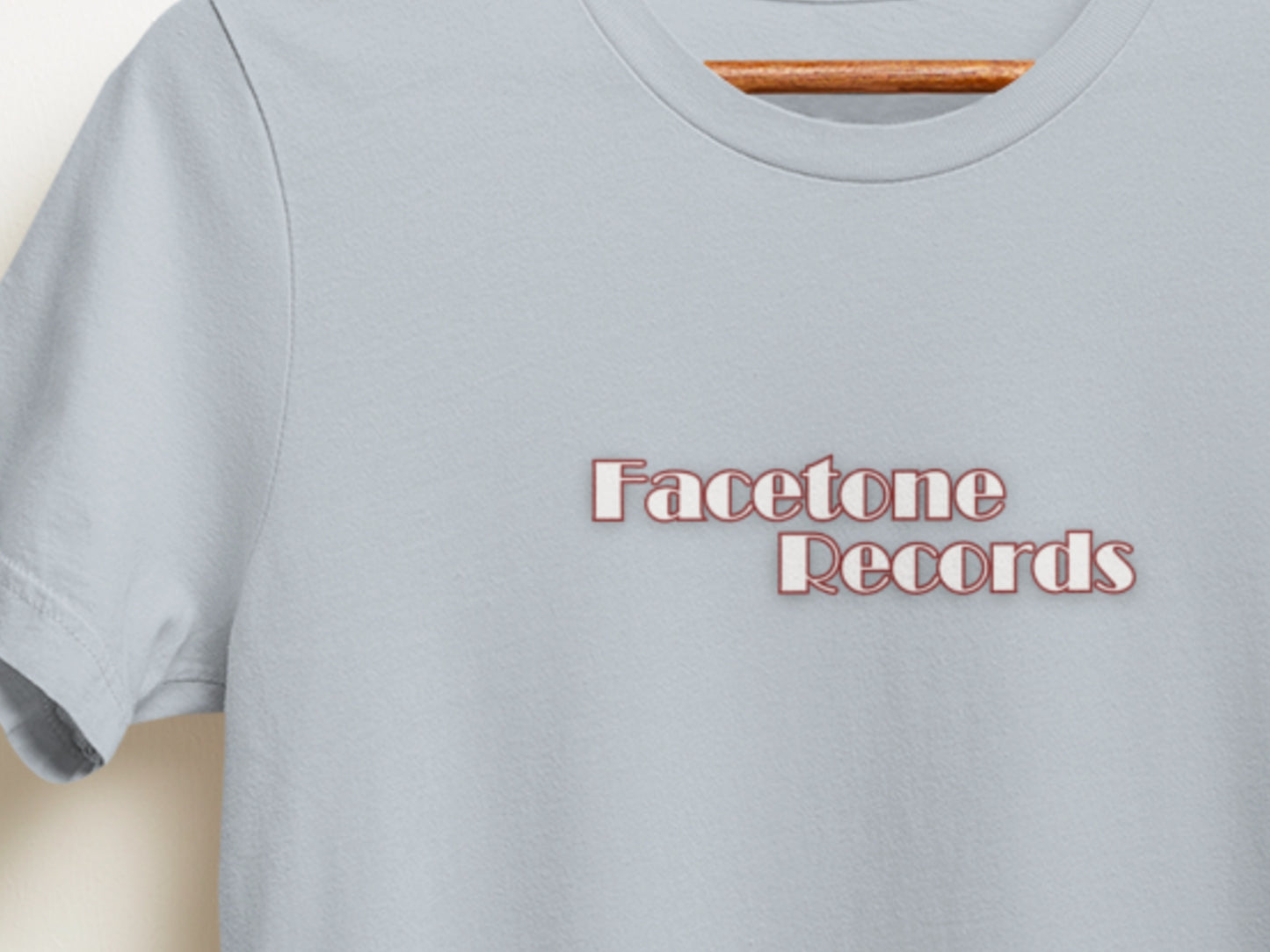 Facetone Records, White Logo T-Shirt