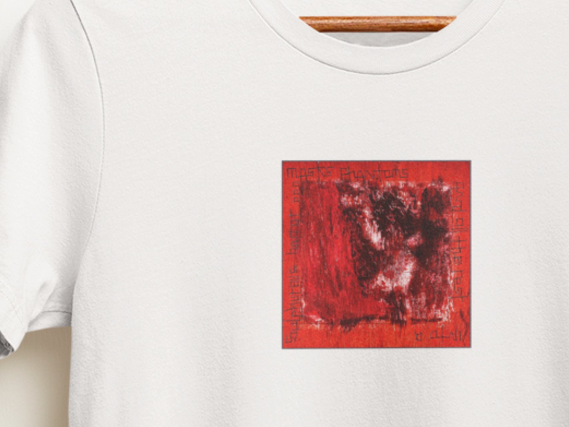 Masks-Phantoms-And-All-The-Rest-Into-A-Sulphurous-Horror-White-Album-Cover-T-shirt.