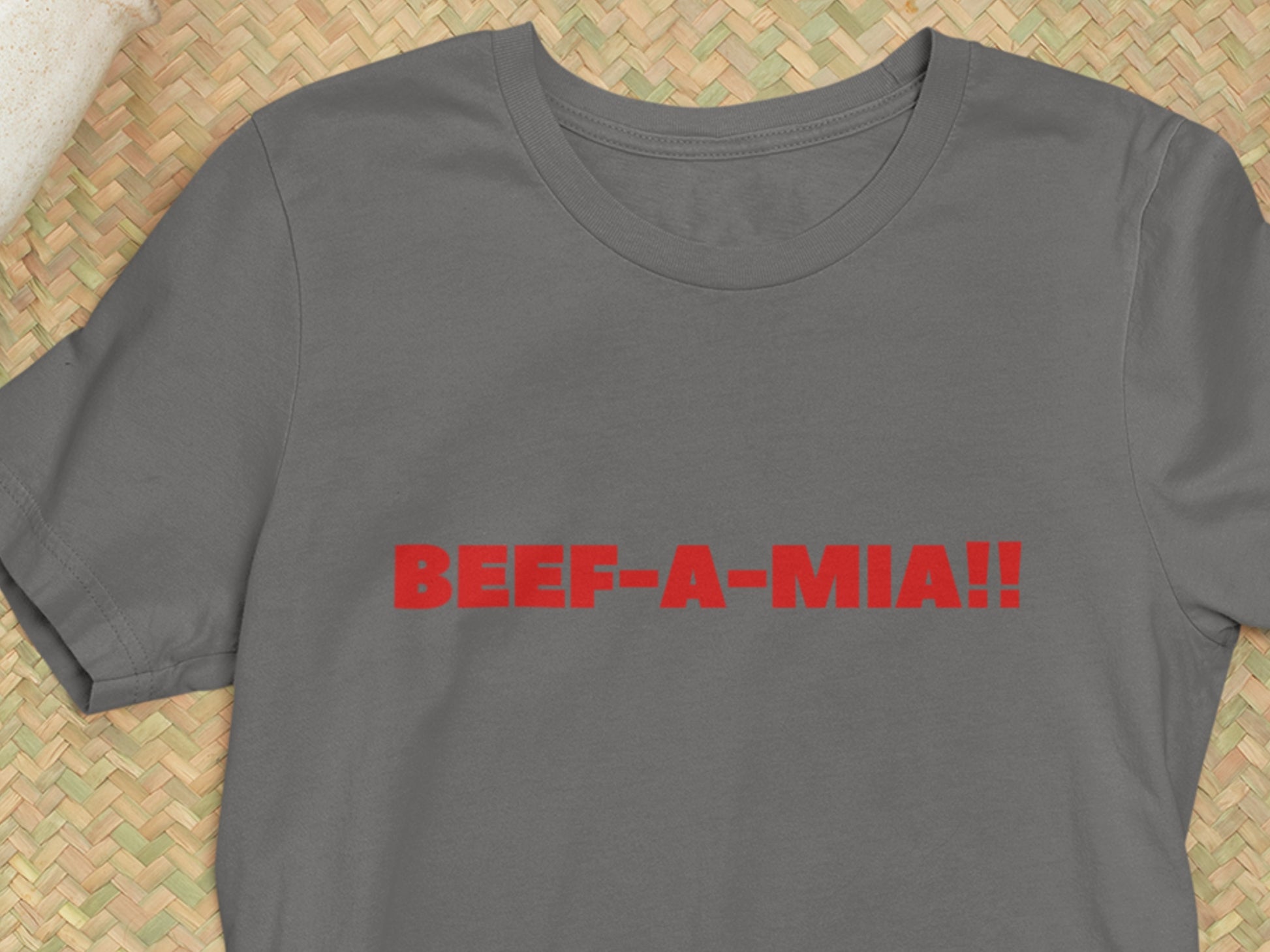 Beef-A-MIA!! Asphalt T-Shirt.