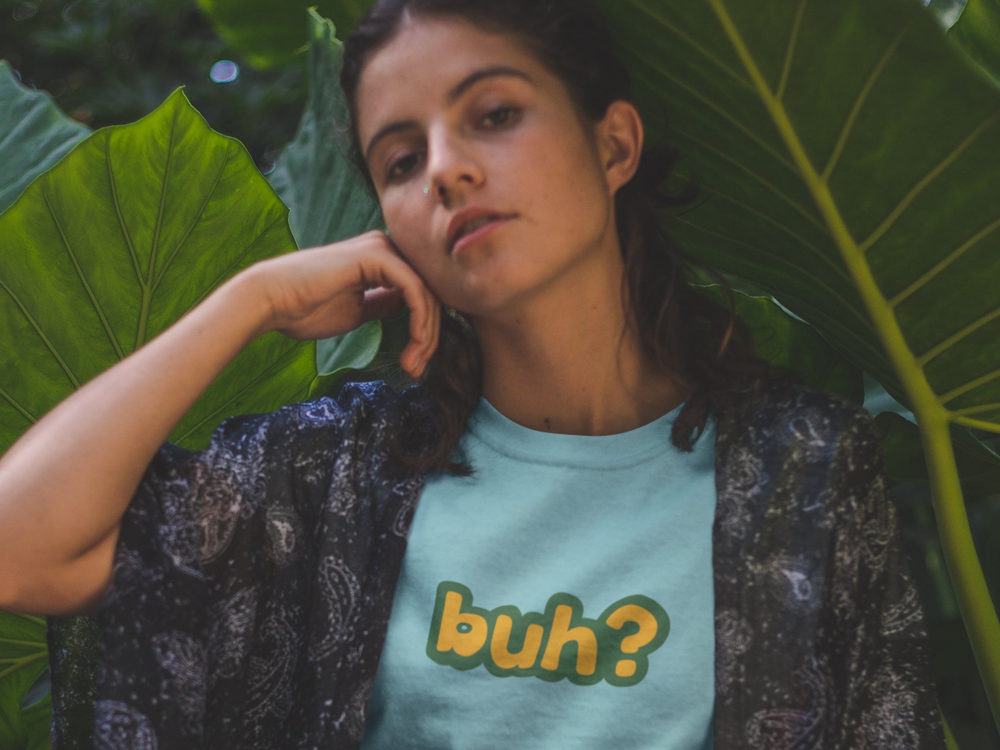 Buh? Turquoise T-Shirt.