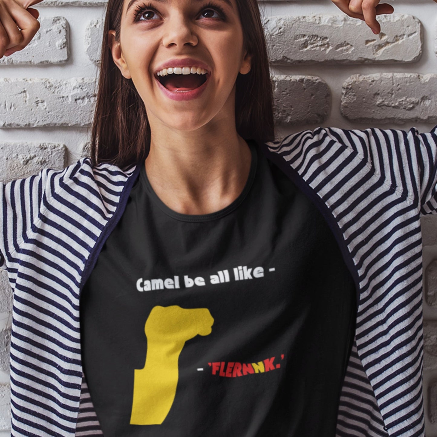 Camel Be All Like - 'Flernnk.' - Graphic T-Shirt