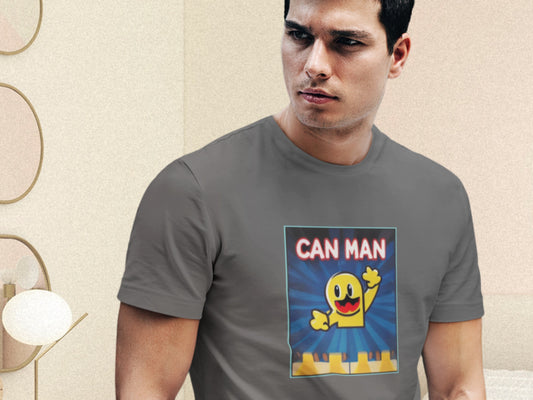 Can Man Hyperspace Asphalt T-Shirt.