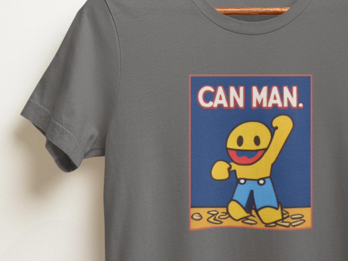 Can Man Mess Asphalt T-Shirt.