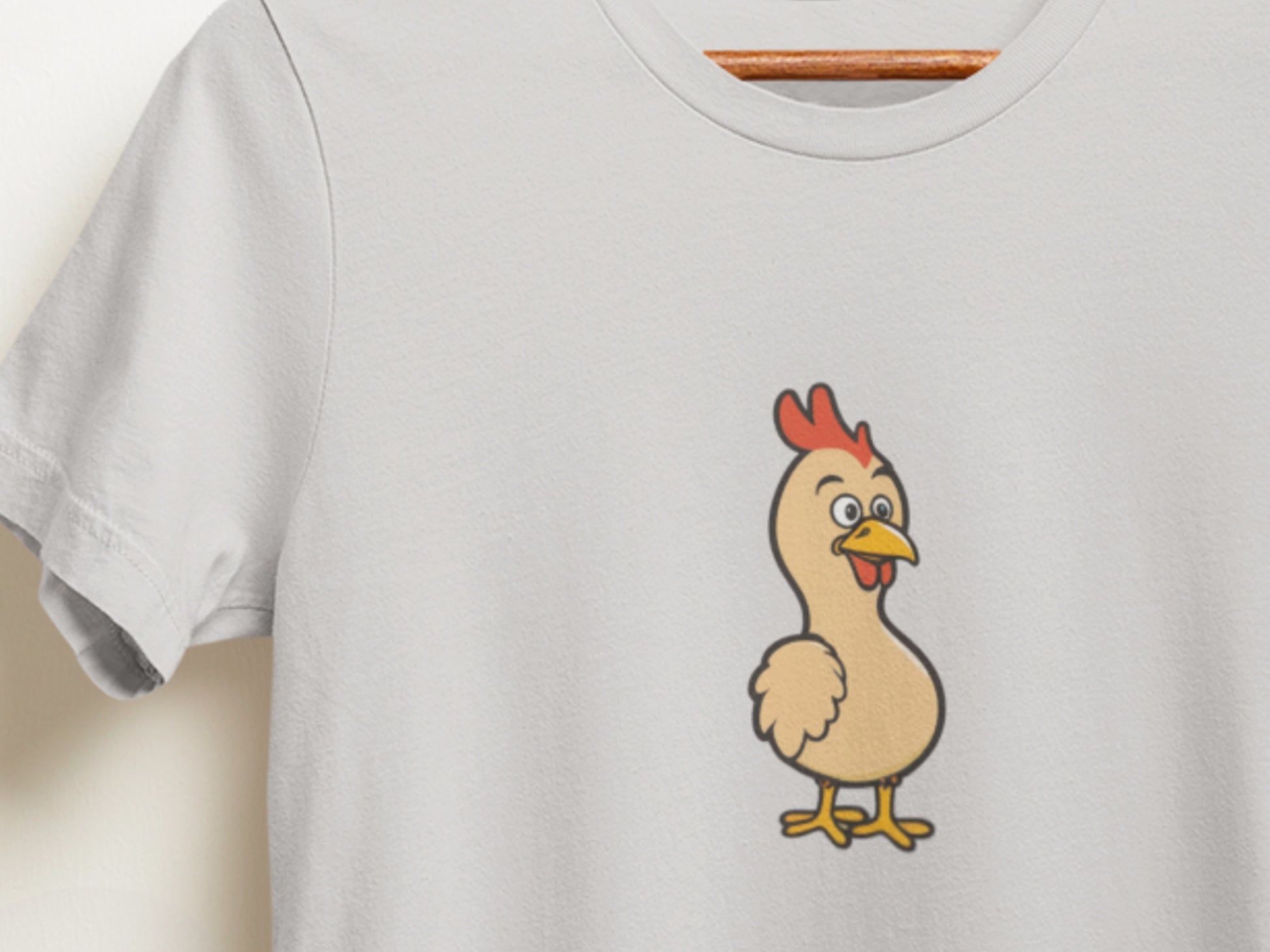 Chicken Goof Silver T-Shirt.