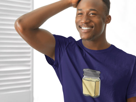 Creamy Mayo Jar Navy T-Shirt.