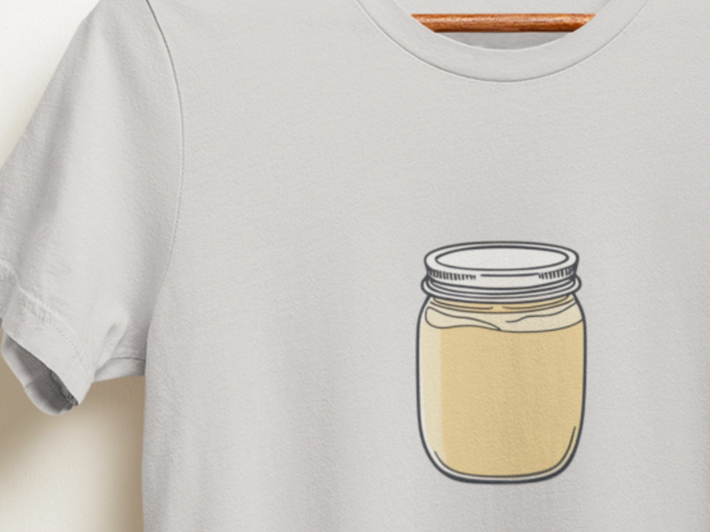 Jar Of Custard Silver T-Shirt.