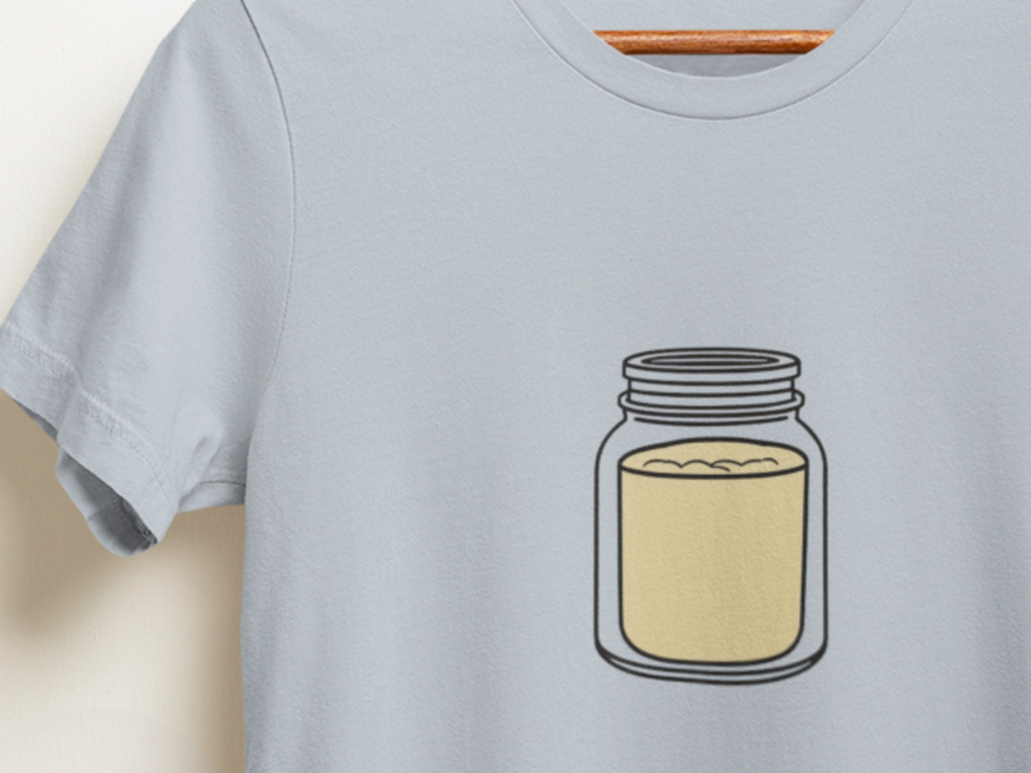 Jar Of Mustard Powder Light Blue T-Shirt.