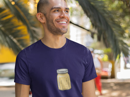 Melting Yellow Jar Navy T-Shirt.