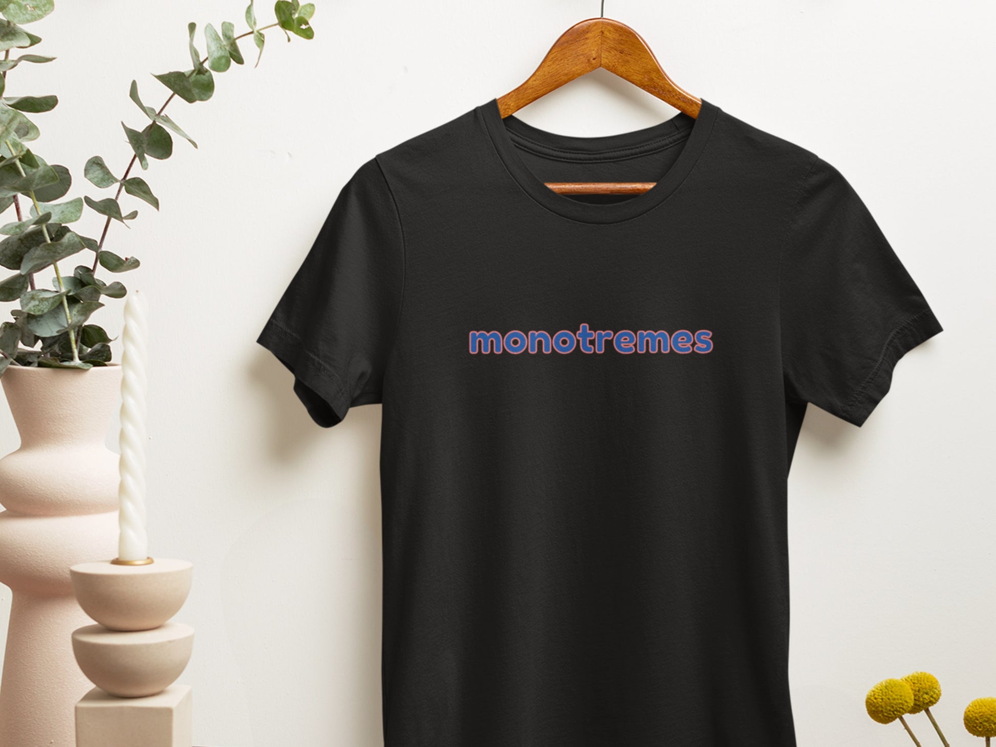 Monotremes Black T-Shirt.