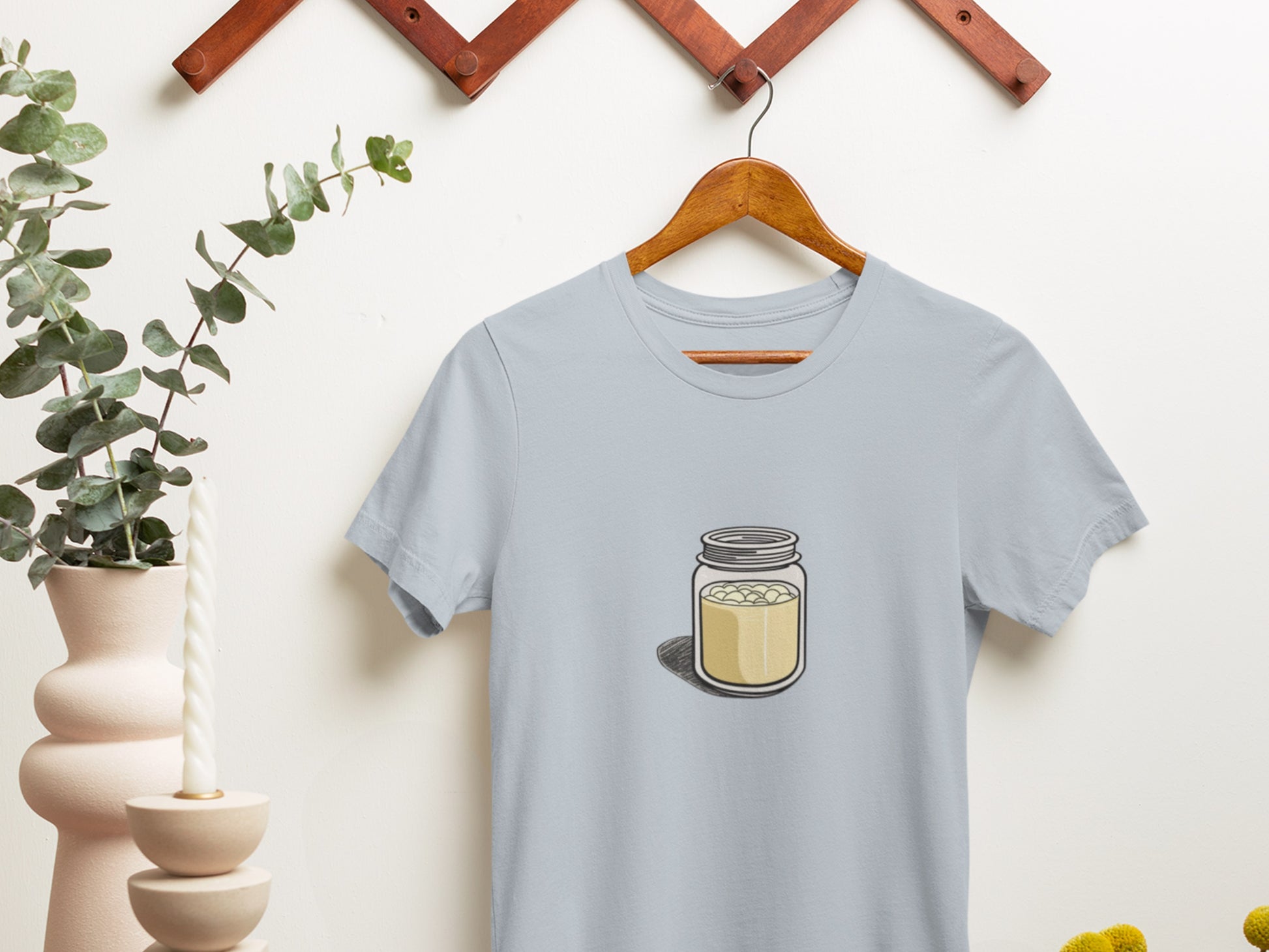 Mozz Jar Light Blue T-Shirt.