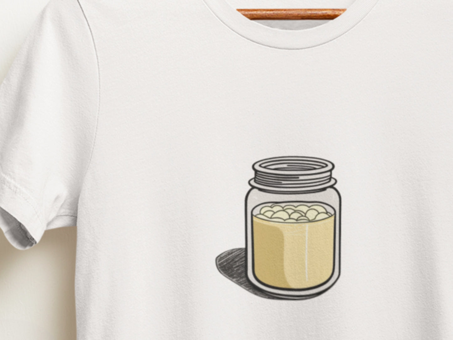 Mozz Jar White T-Shirt.