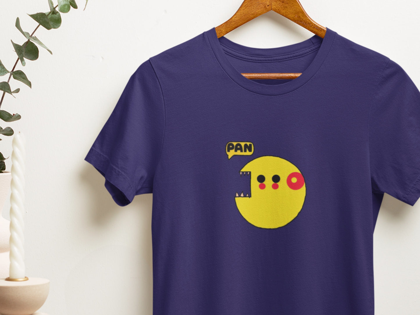 Can Man Pan Chomp Navy T-Shirt.