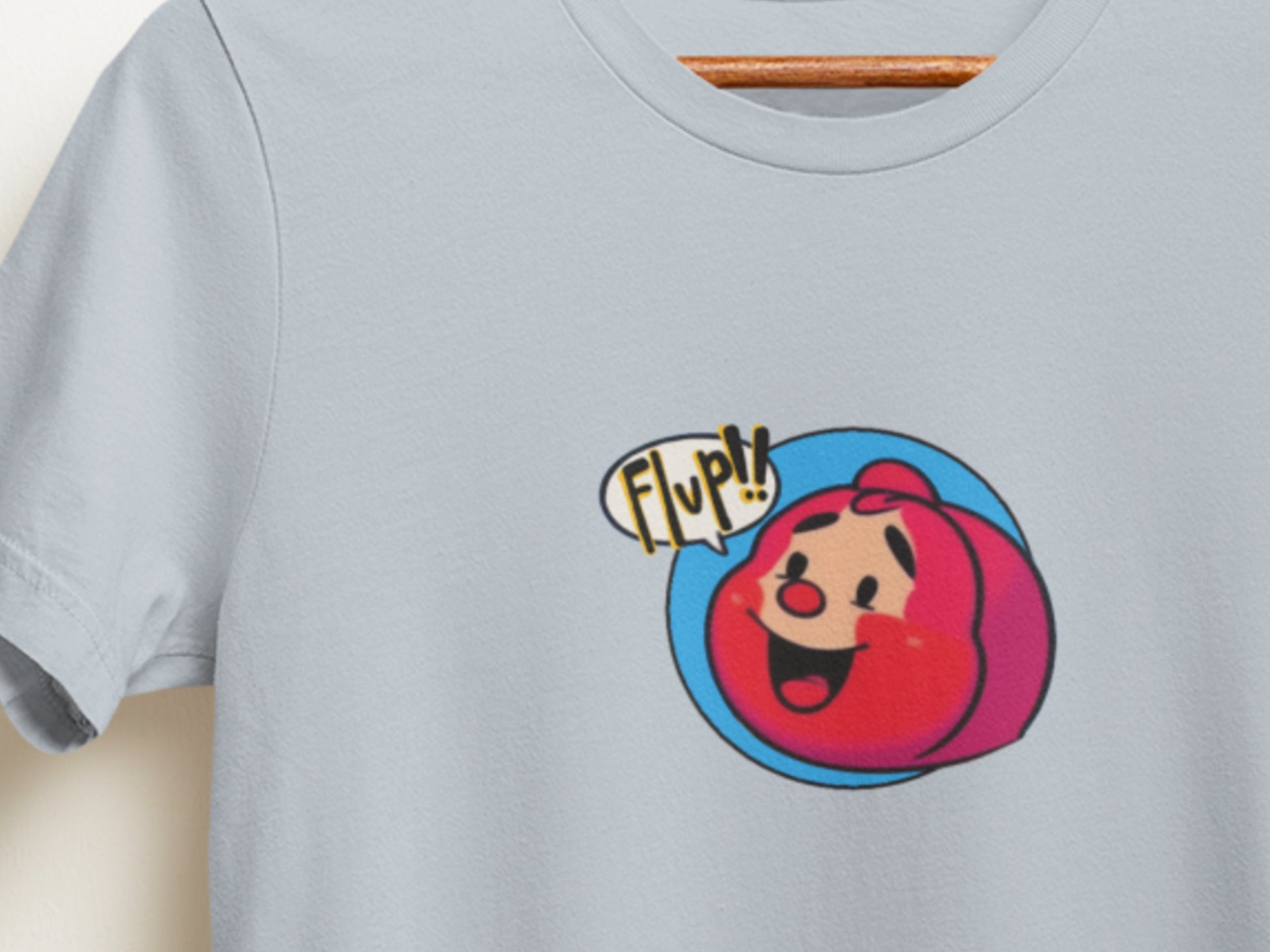 RedHead Flup!! Light Blue T-Shirt.