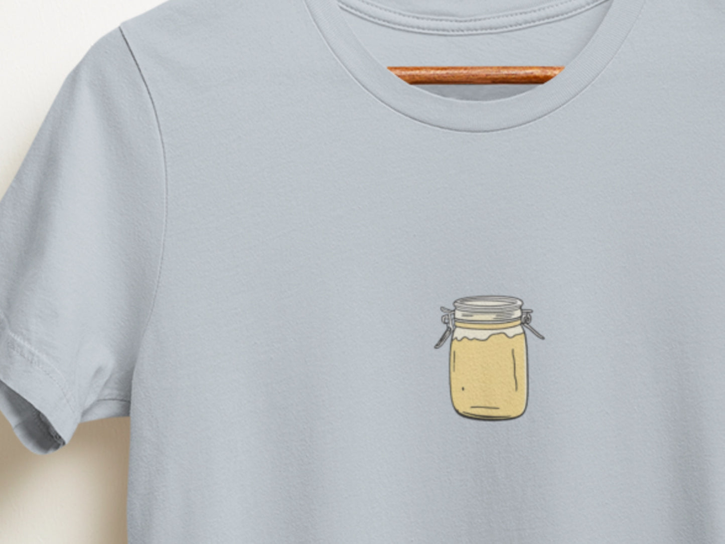 Little Snap-Top Yellow Jar Light Blue T-Shirt.