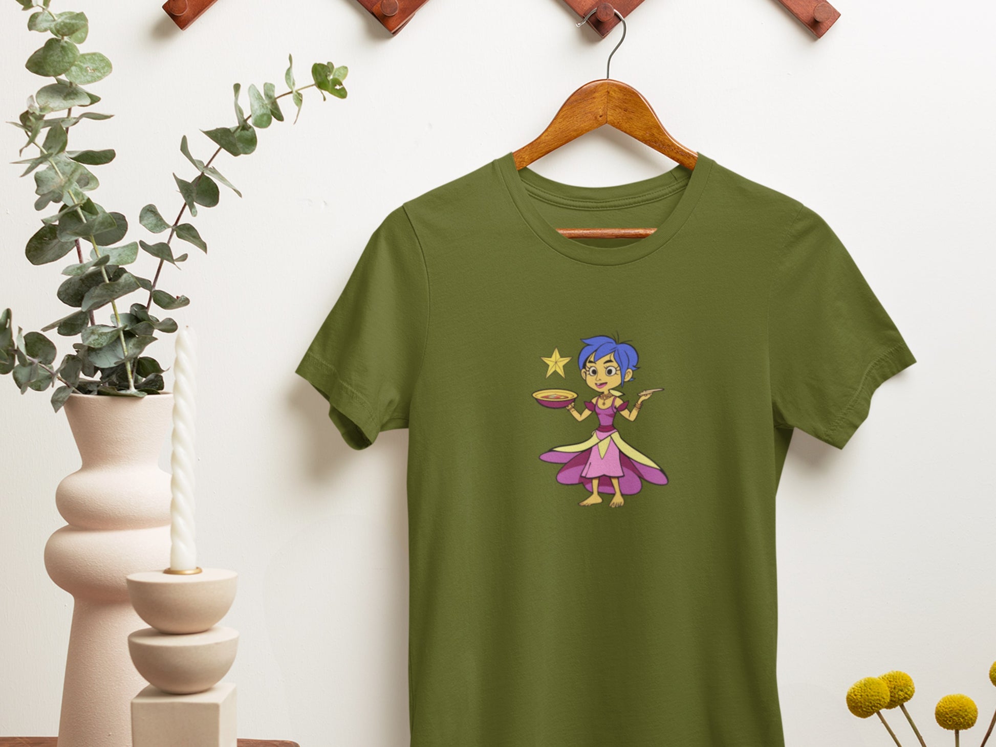 Soup Star Olive T-Shirt.