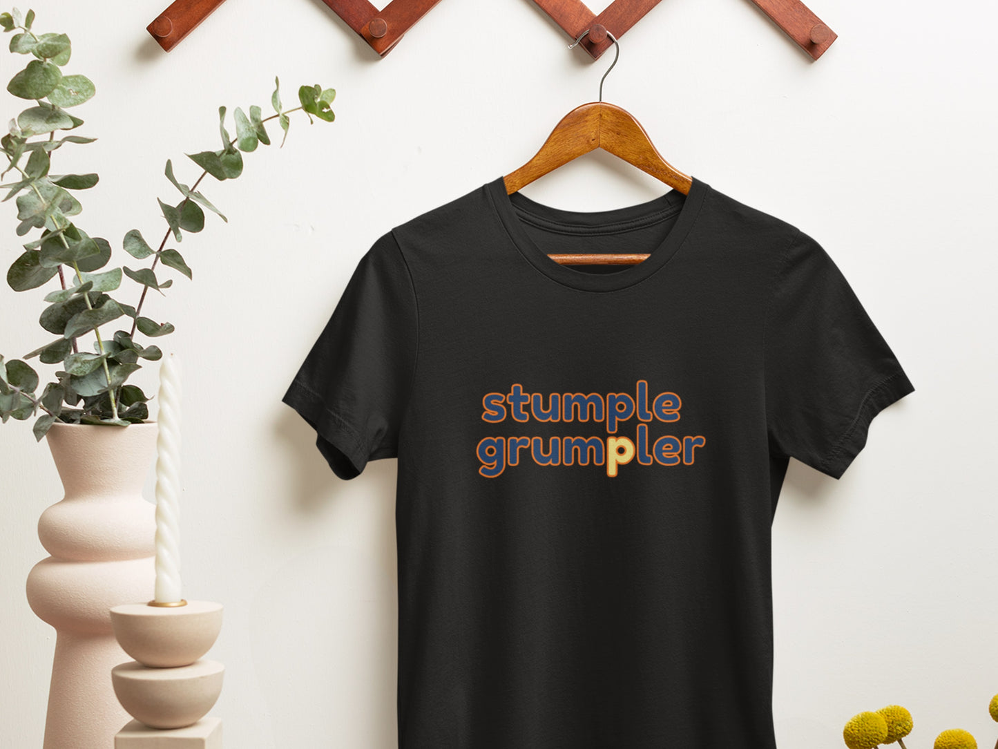 Stumple Grumpler Black T-Shirt.