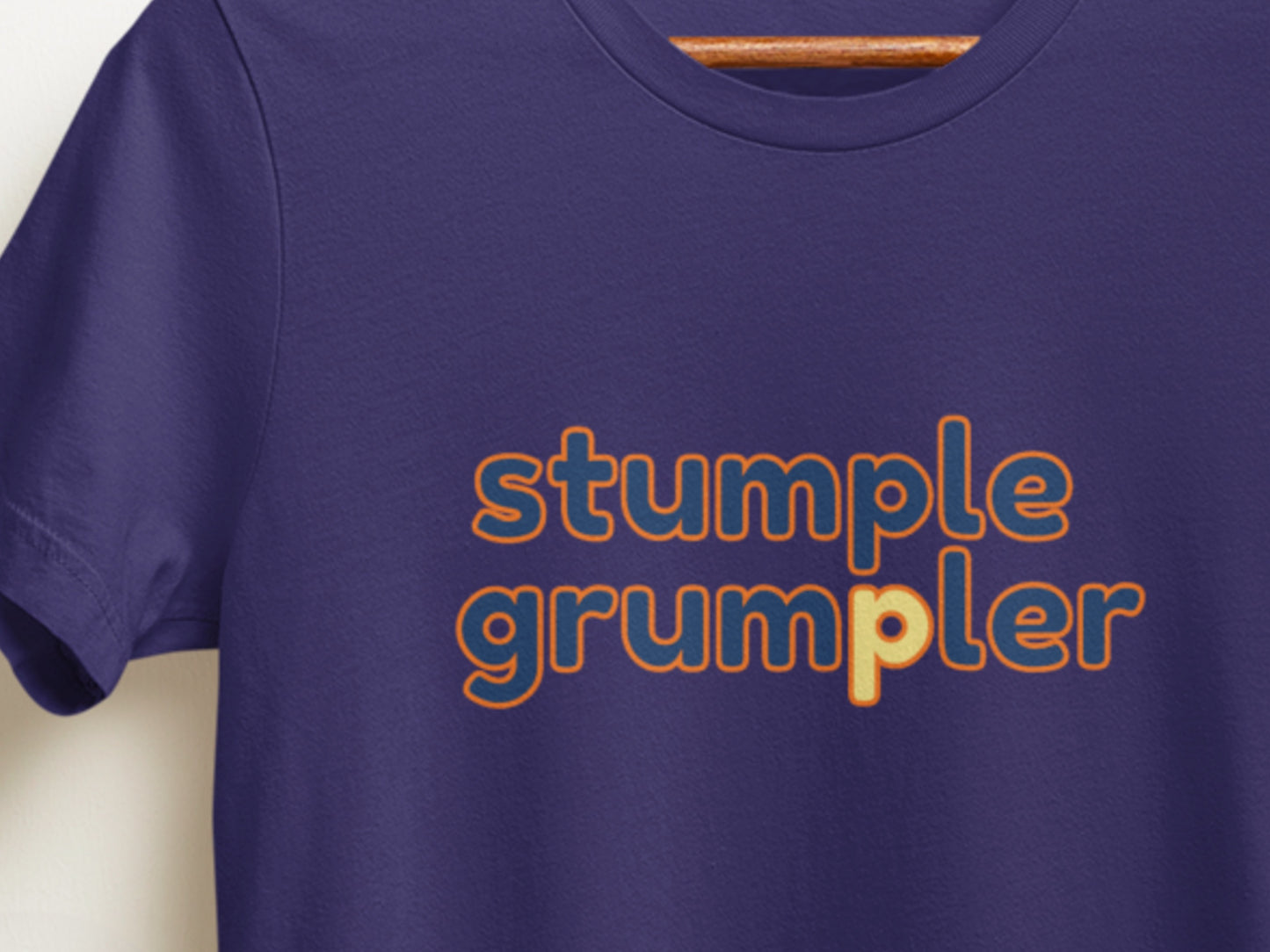 Stumple Grumpler Navy T-Shirt.