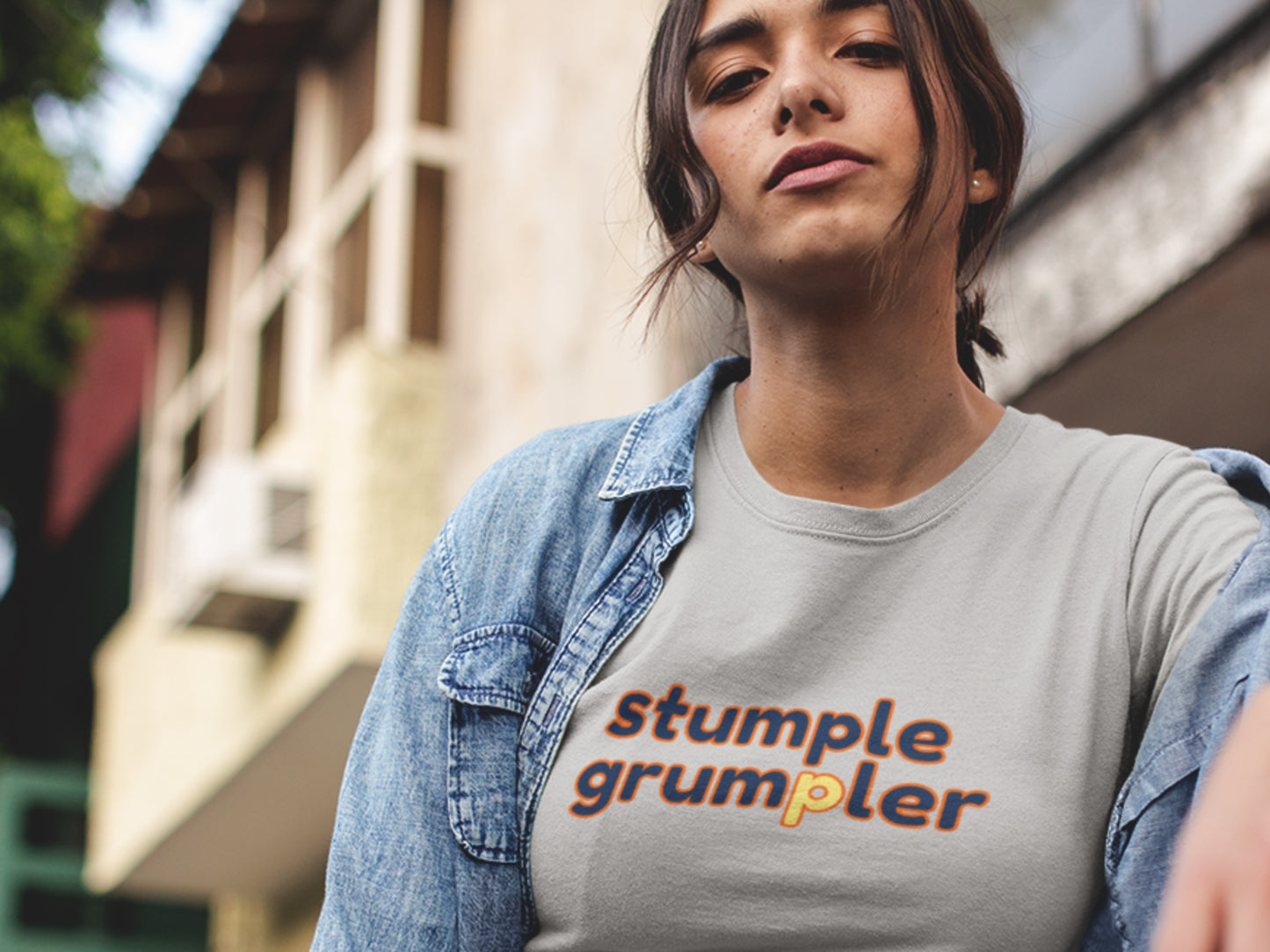 Stumple Grumpler Silver T-Shirt.