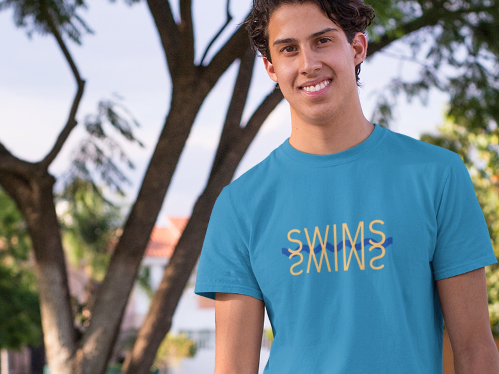 Swims Aqua T-Shirt.