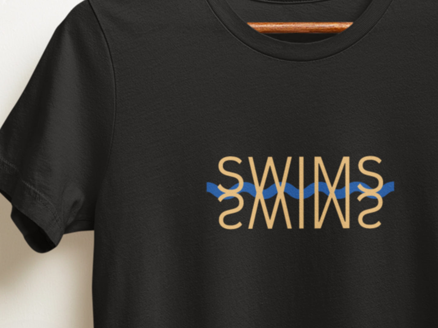 Swims Black T-Shirt.