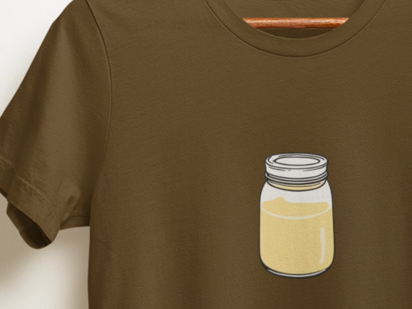 Swirling Yellow Jar Brown T-Shirt.