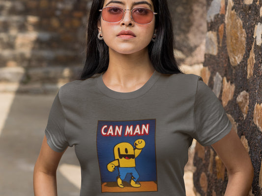 Can Man Tube Man Asphalt T-Shirt.