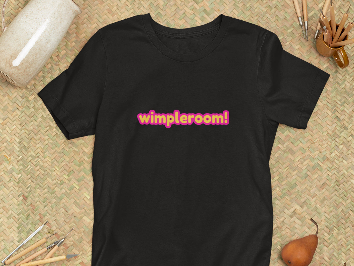 Wimpleroom! Black T-Shirt.