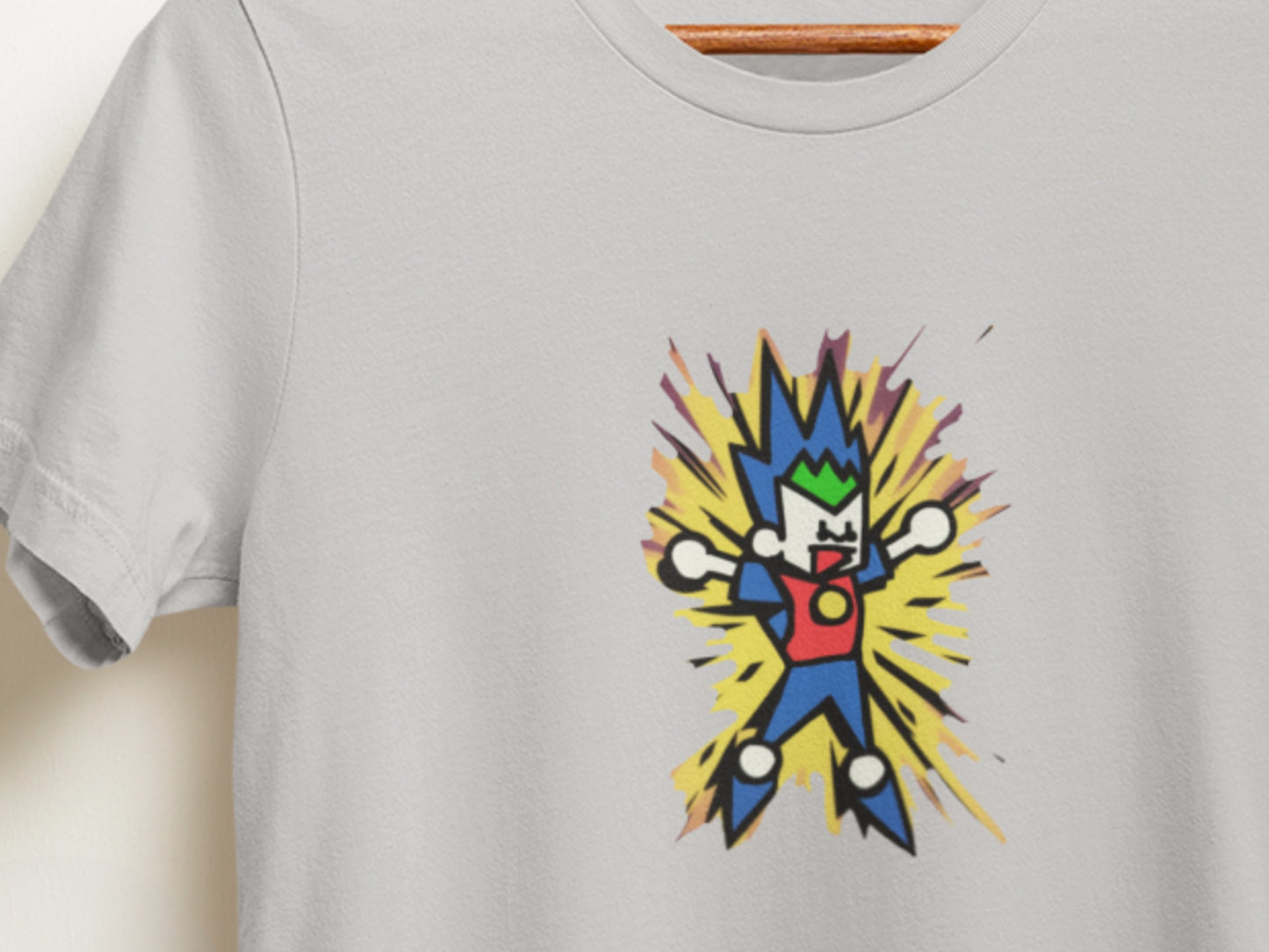 Zap Face Silver T-Shirt.