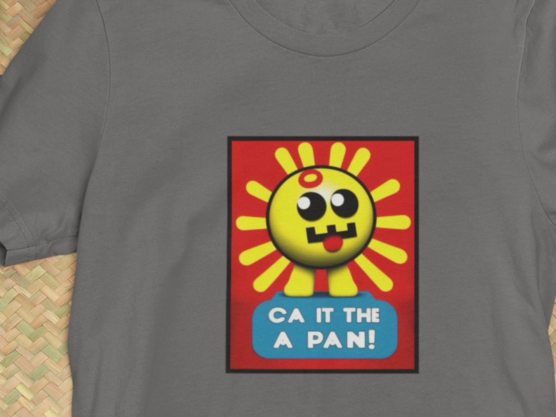 Can Man A Pan! Asphalt T-Shirt.