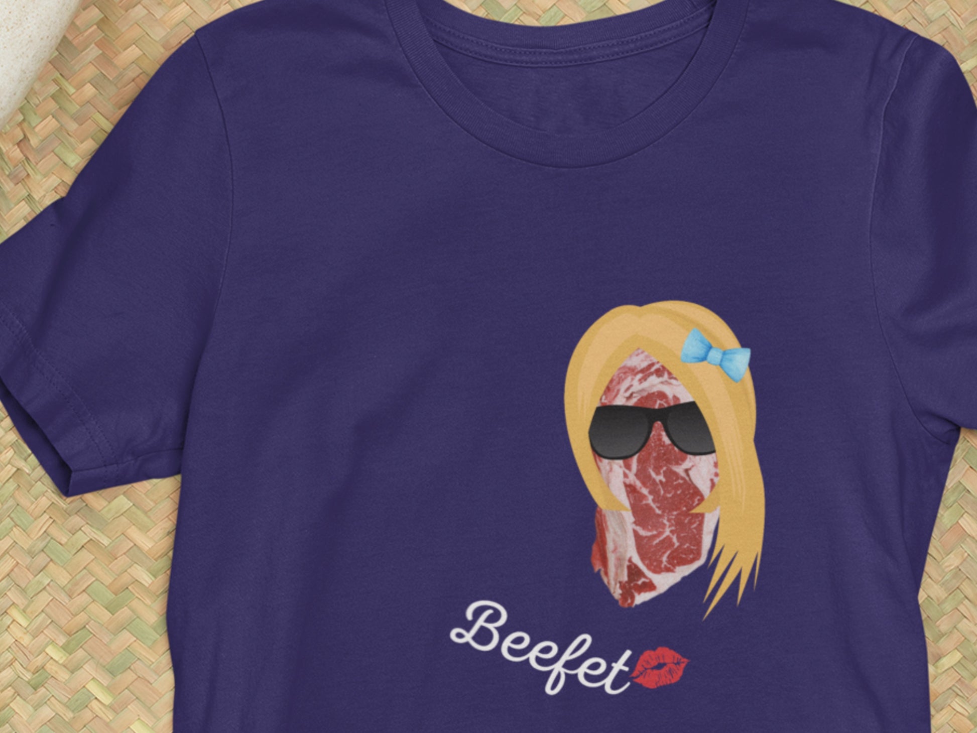 Beefet's Kiss Navy T-Shirt.