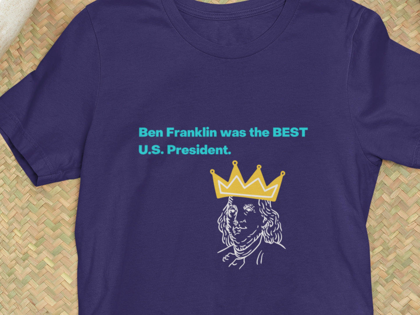 Ben Franklin Was The BEST U.S. President Navy T-Shirt.