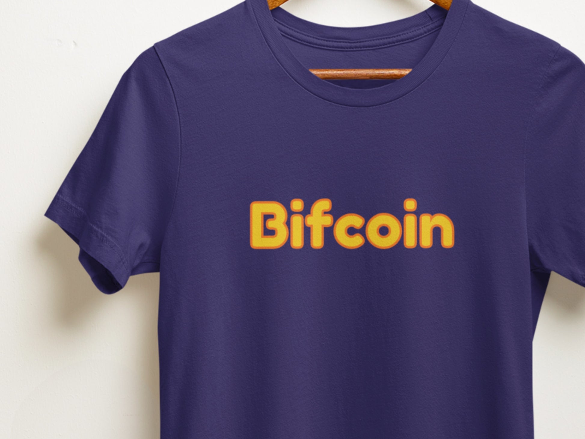 Bifcoin Navy T-Shirt.