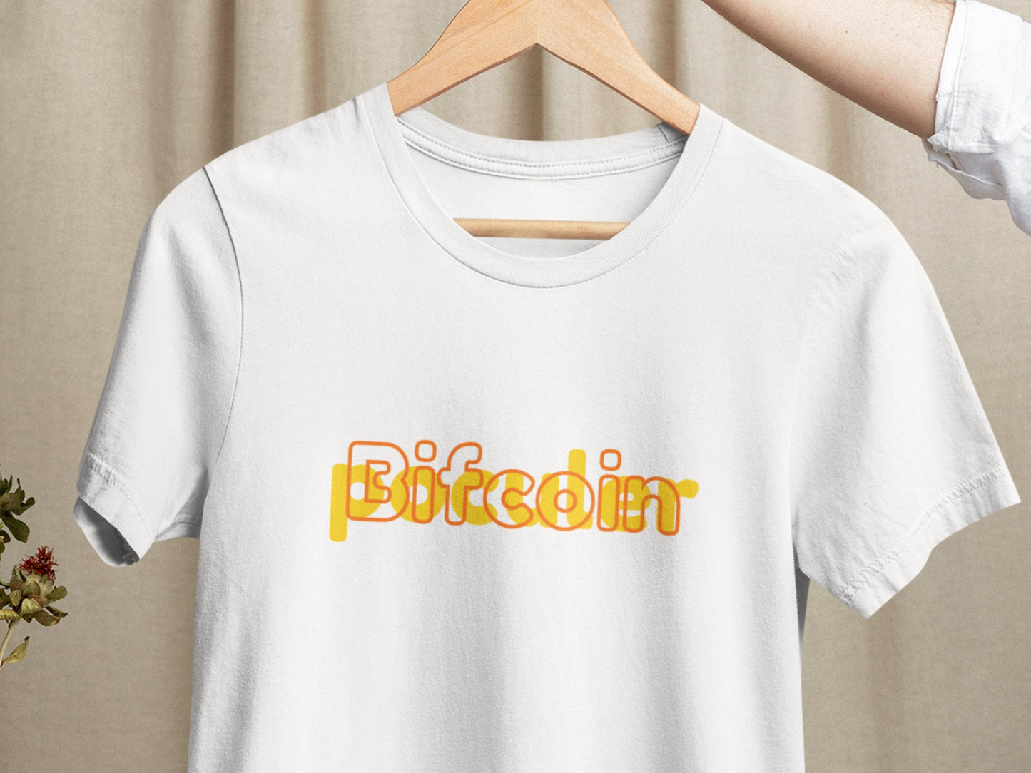 Bifcoin Poculer White T-Shirt.