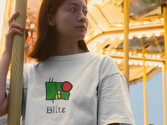 Blitz White T-Shirt.