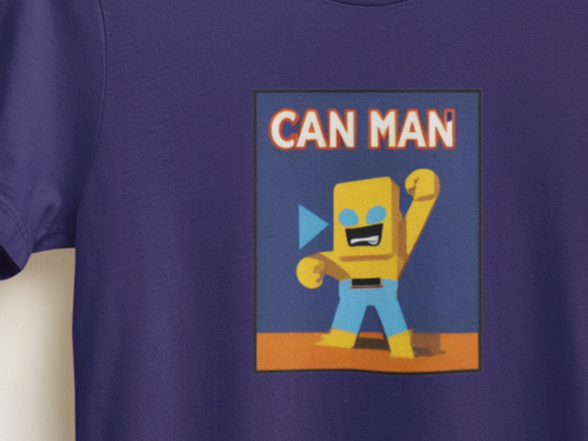 Can Man Boxface Navy T-Shirt.