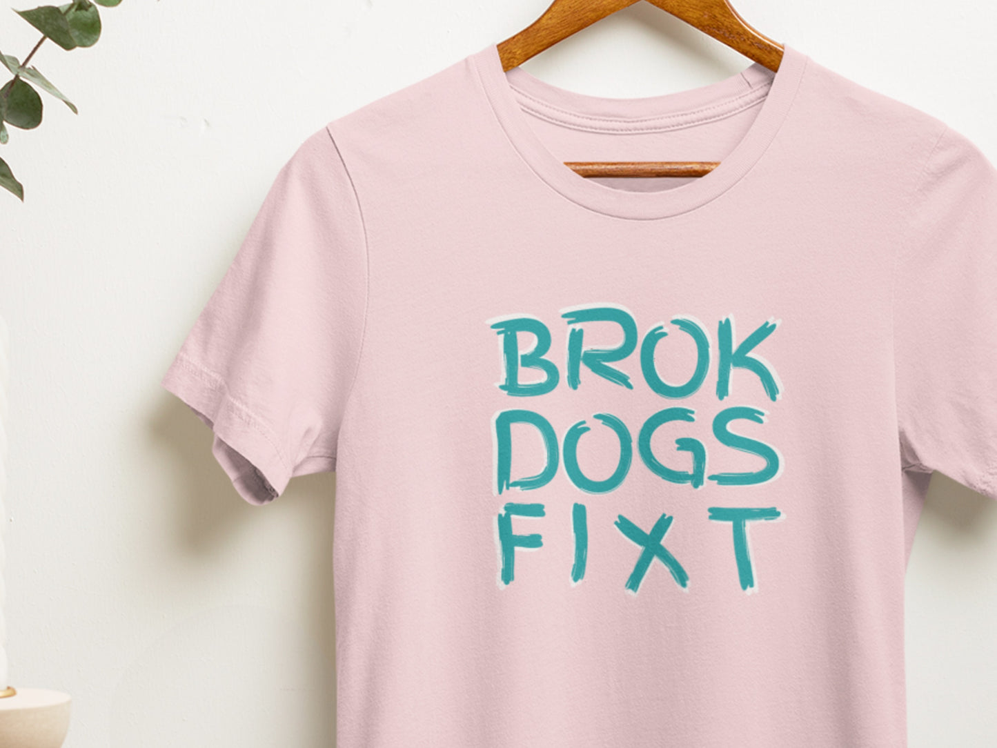 Brok Dogs Fixt Pink T-Shirt.