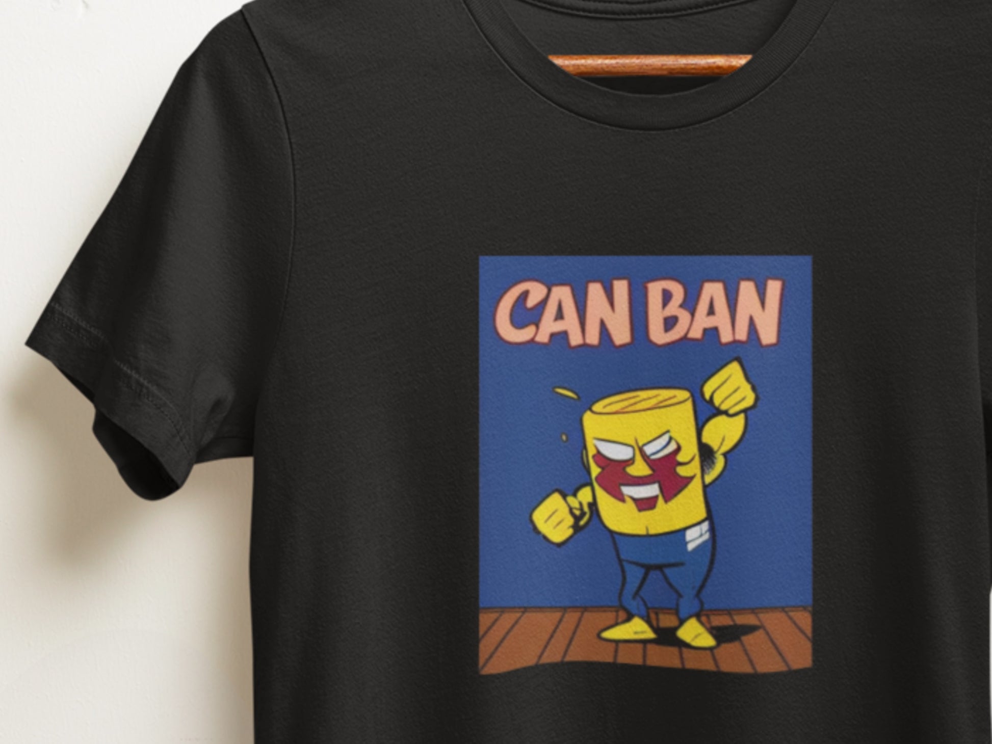 Can Man Can Ban Black T-Shirt.