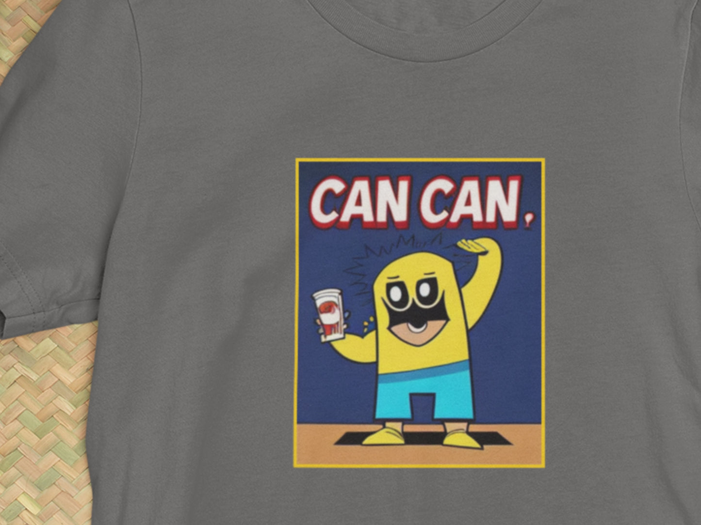 Can Man CAN CAN. Asphalt T-Shirt.