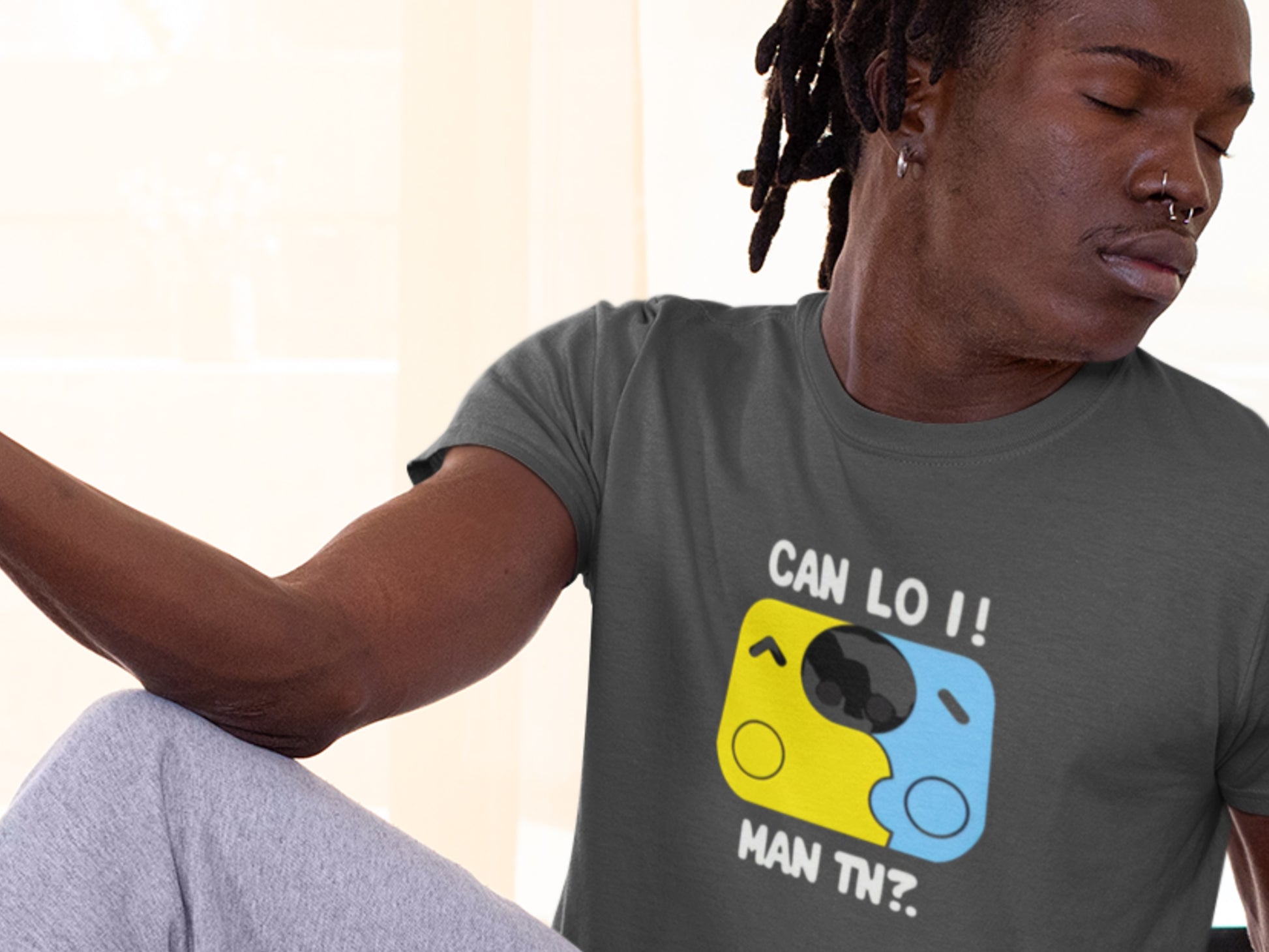 Can Man CAN LO I! Asphalt T-Shirt.