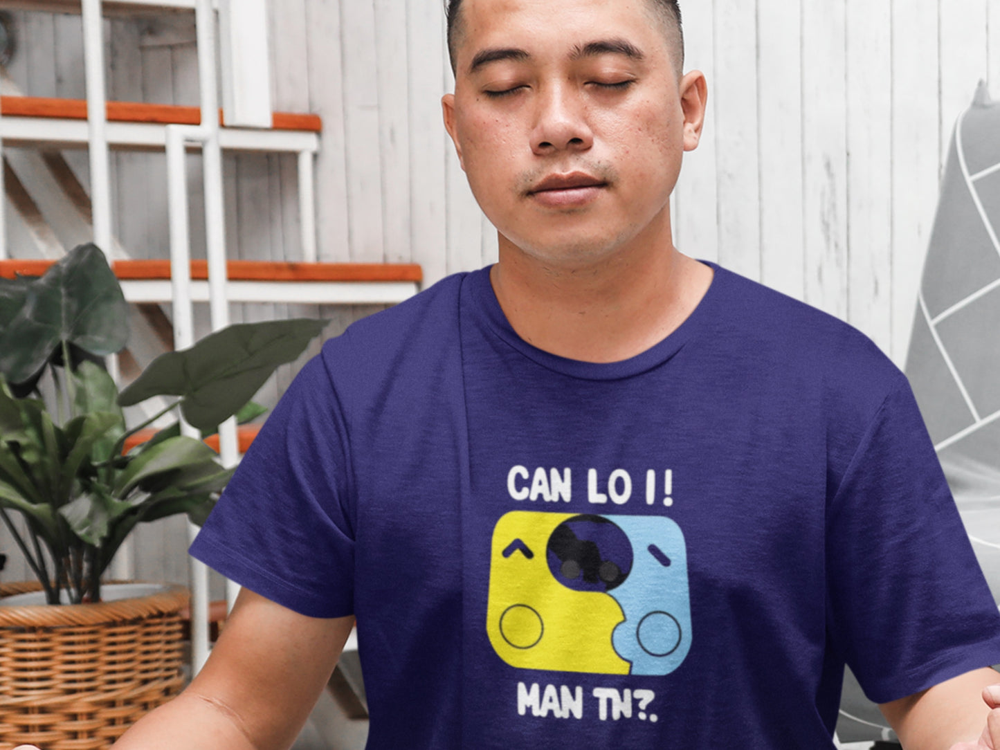 Can Man CAN LO I! Navy T-Shirt.